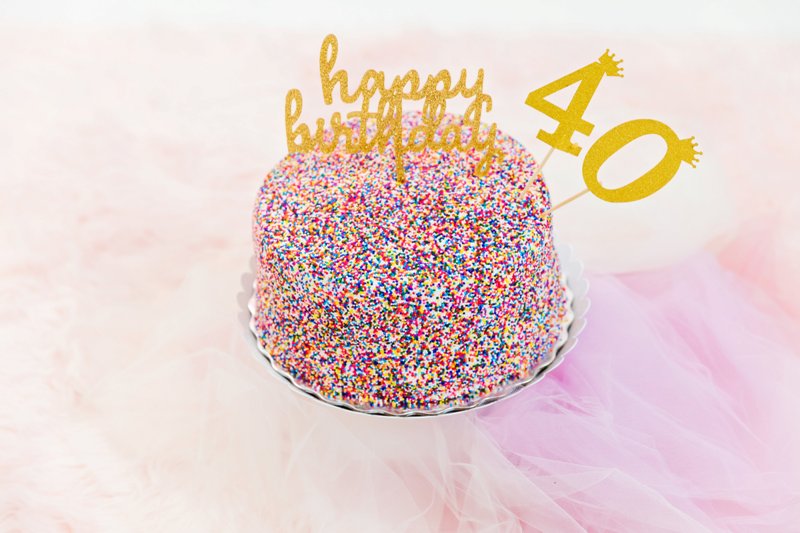 My 40th Birthday Cake Smash Photo Shoot