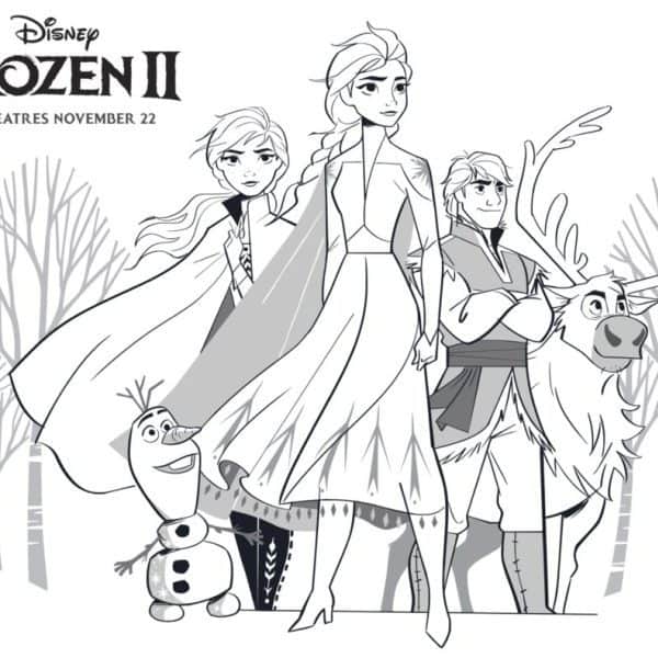 Free FROZEN 2 Coloring Pages and Activities