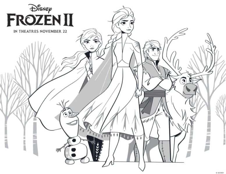 Download Free Frozen 2 Printable Coloring Pages And Activities