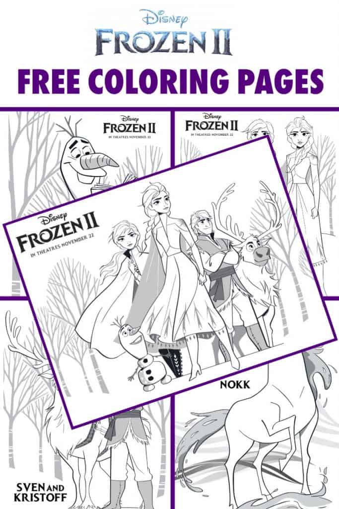 Free FROZEN 2 Printable Coloring Pages and Activities