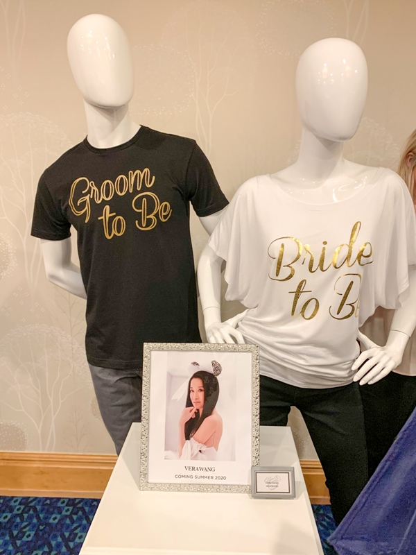 Disney wedding merchandise on display
