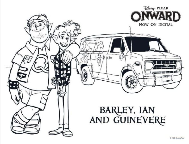 ONWARD Coloring Pages and Printable Activities