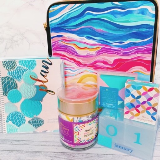 Collection of items from Erin Condren with white background