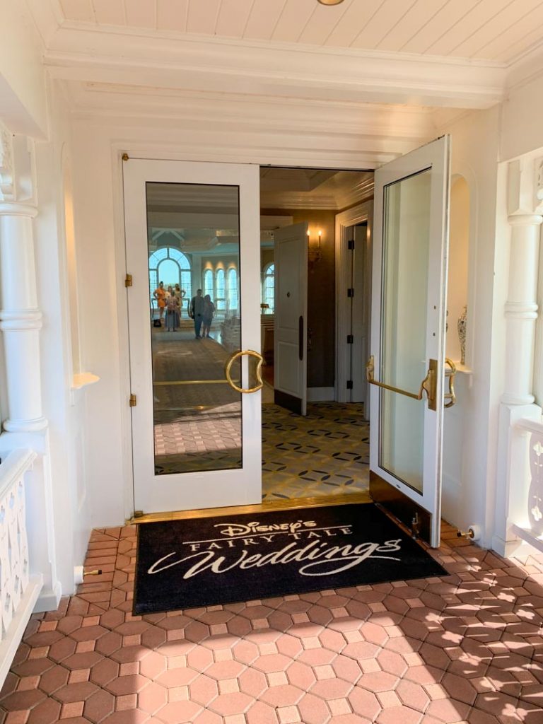 Entrance to disney's wedding pavilion