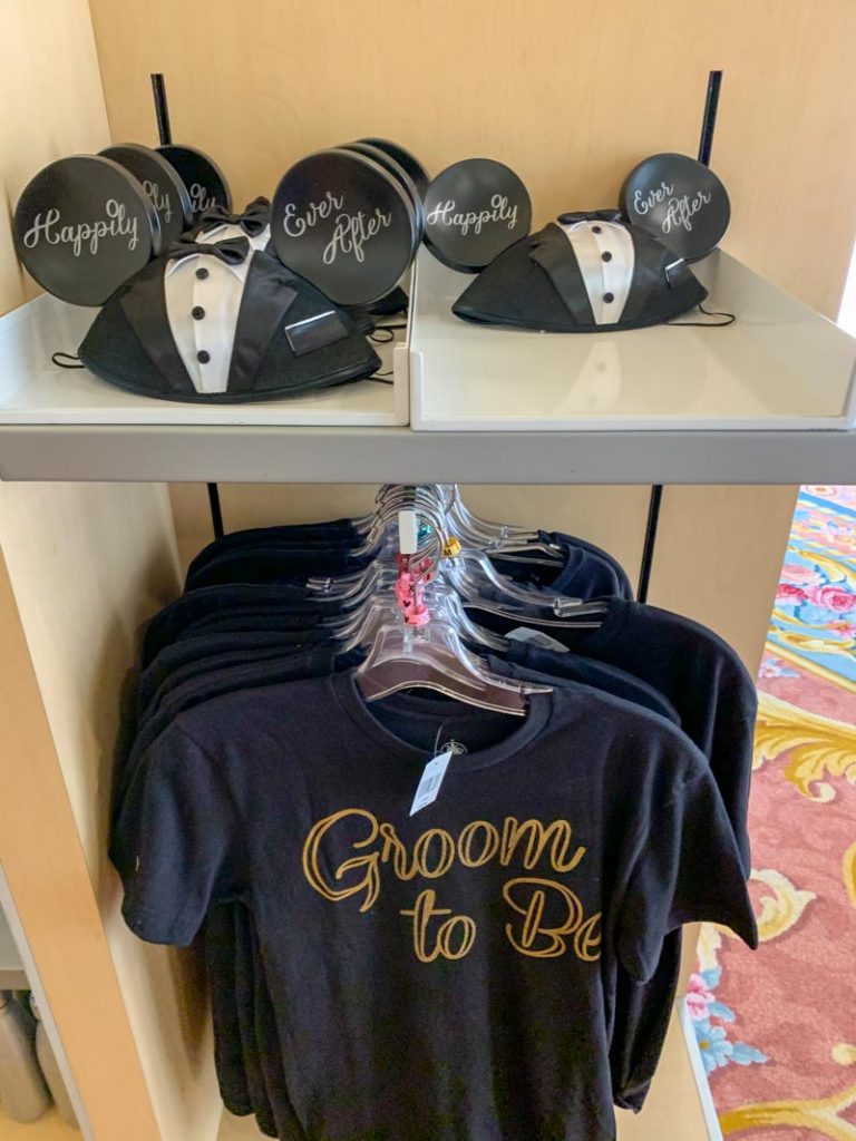 mickey groom ears and groom T shirts