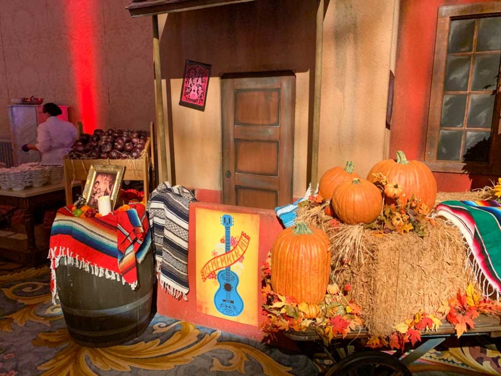 Photo area themed to the movie Coco