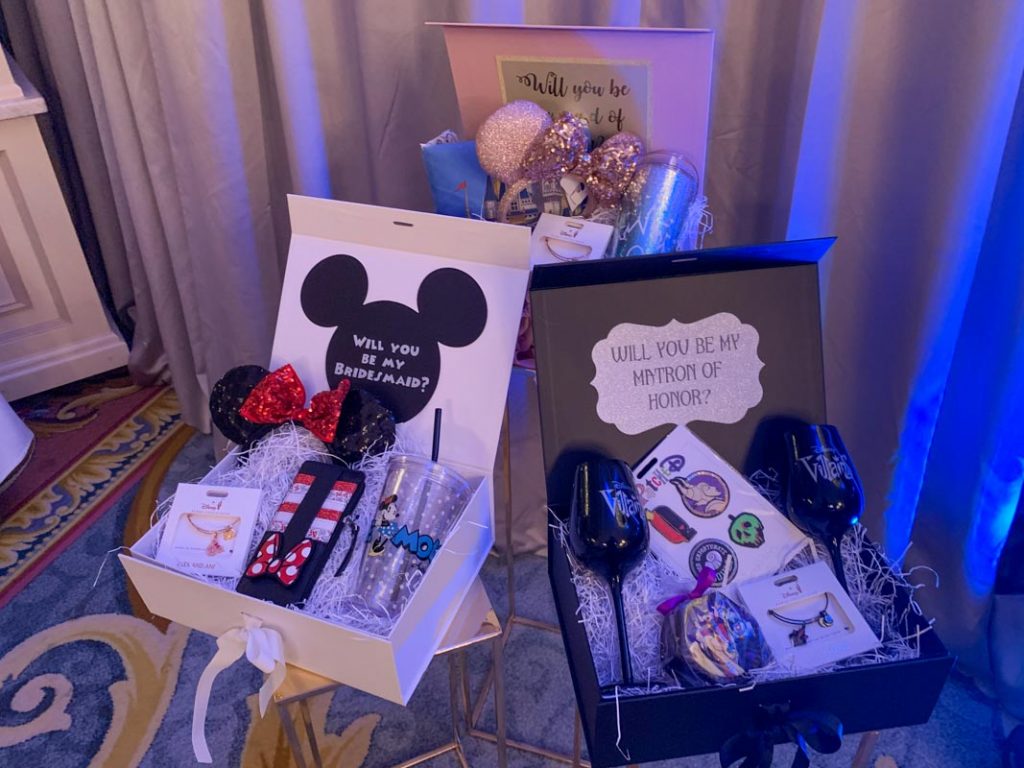 Boxes of Disney themed gift