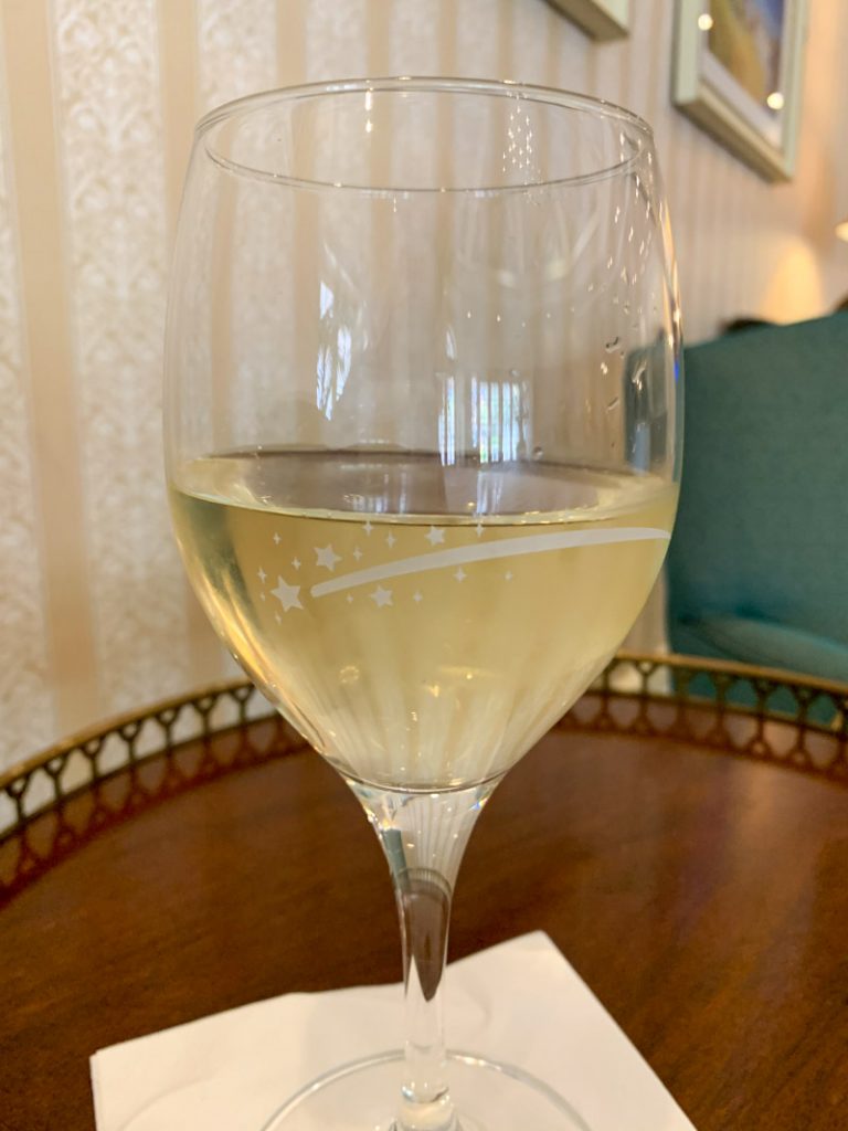 glass of white wine