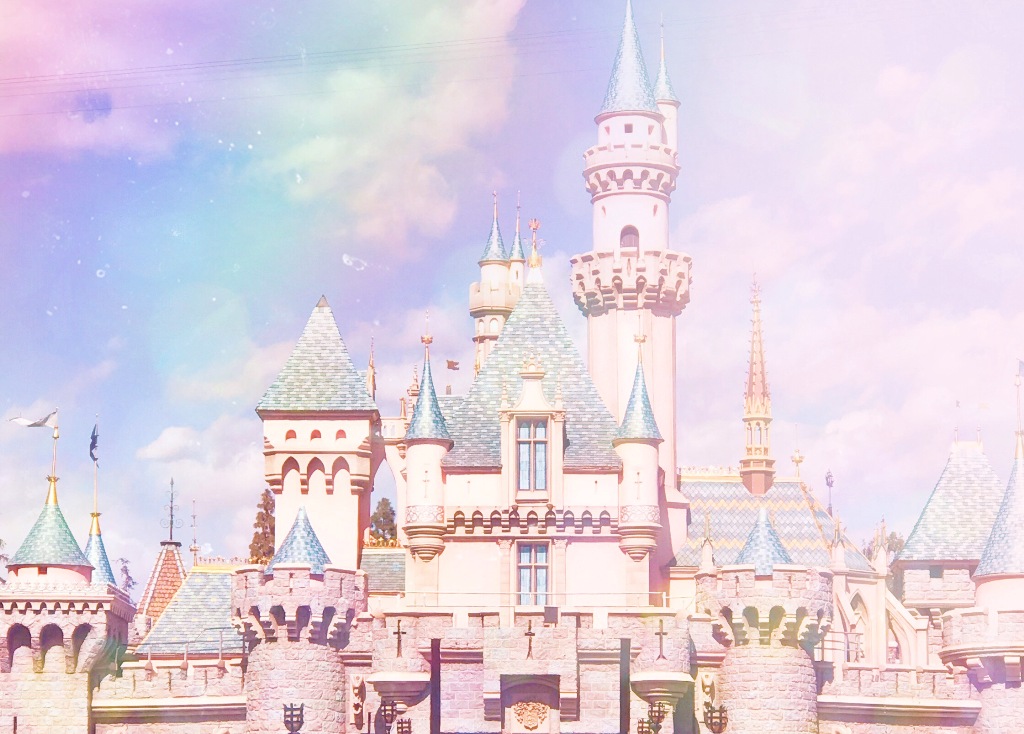 Close up of Sleeping Beauty Castle at Disneyland