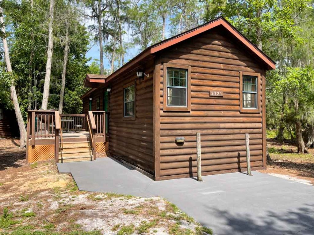 Exterior of cabin at Disney's Fort Wilderness