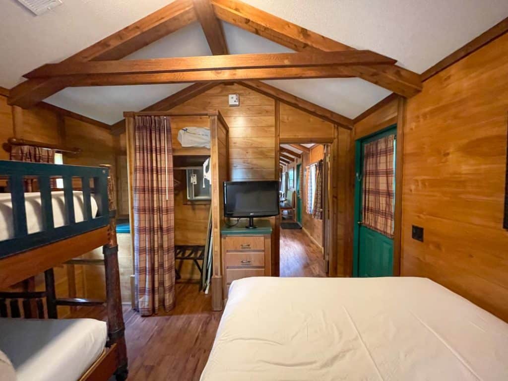 Bedroom of Fort Wilderness Cabin