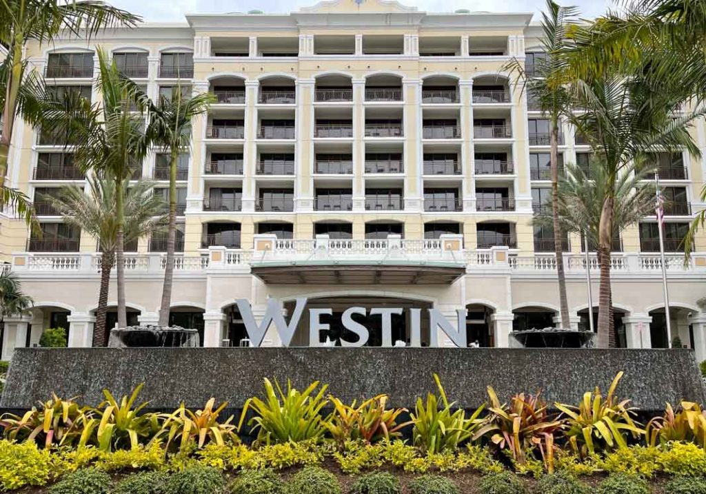 Exterior of Westin Anaheim Hotel