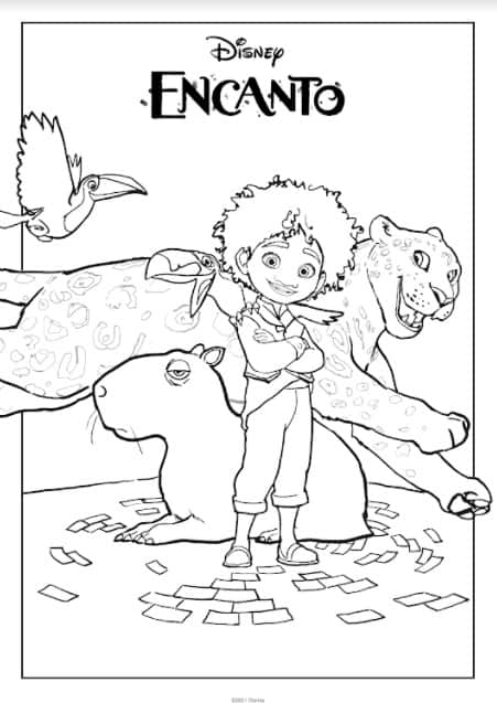 Encanto Antonio coloring page