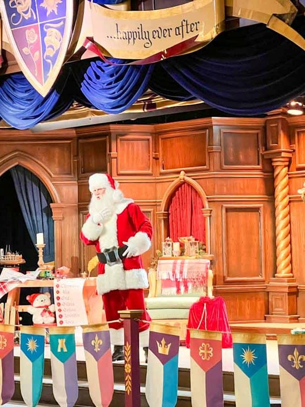 Santa Clause in Fantasyland at Merriest Nites