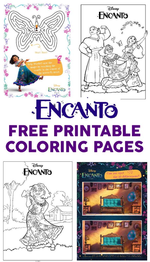 Free Printable Encanto Coloring Pages in PDF