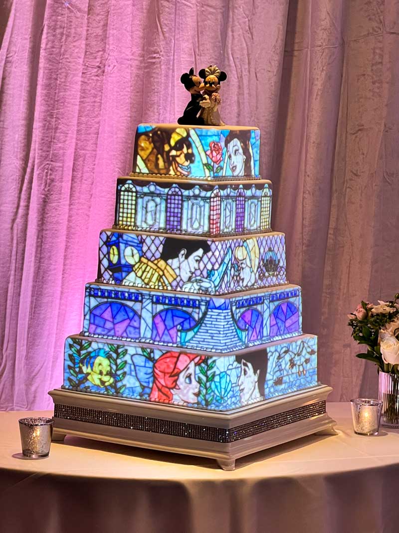 Projection cake at Disneyland Hotel