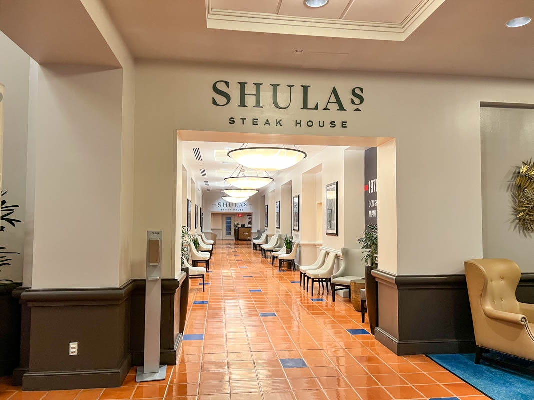 Entrance to Shula's steakhouse at Swan and Dolphin