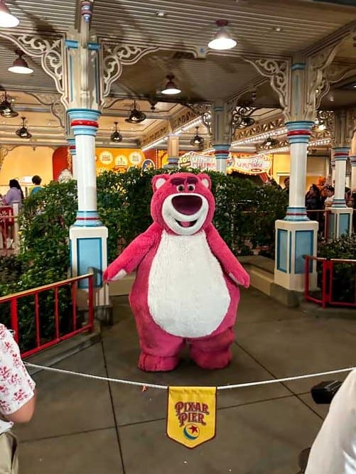 Lotso made appearances at Oogie Boogie Bash in 2023